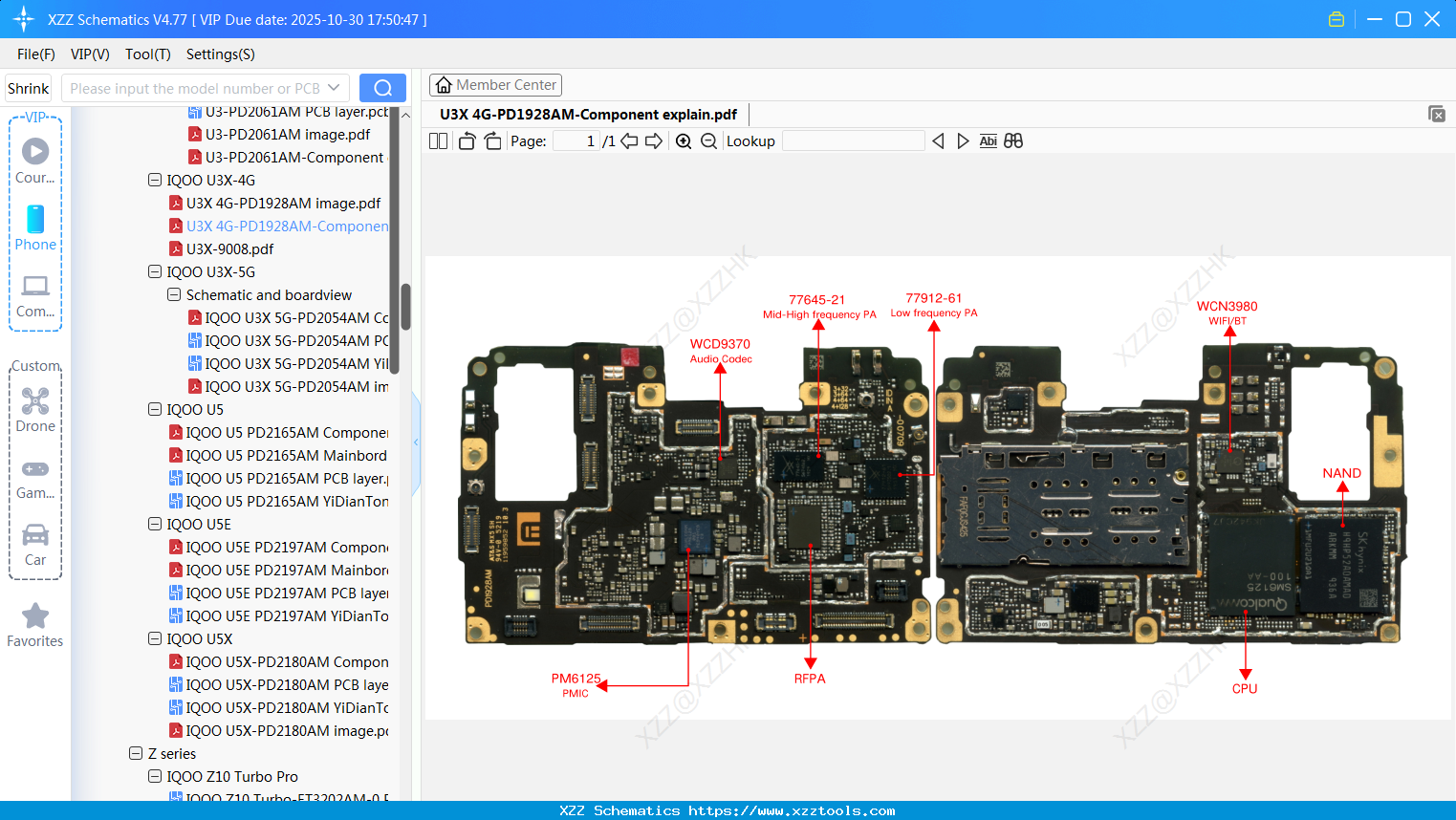 VIVO U3X 4G-PD1928AM-Component Explain